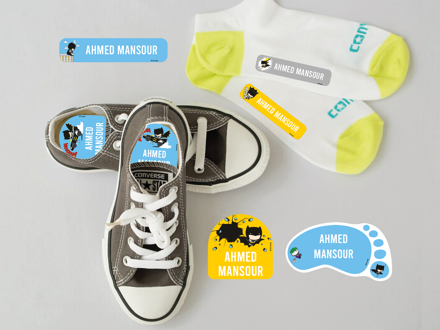Essmak - Personalised Labels - Batman- 60pcs