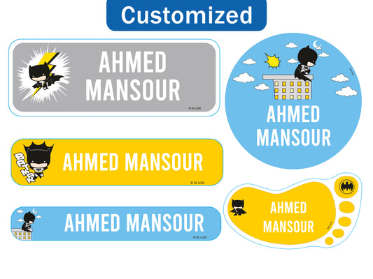 Essmak - Personalised Labels - Batman- 60pcs