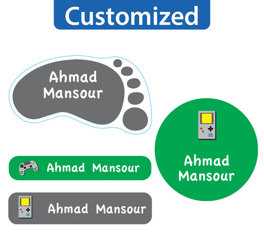 Essmak - 54 Personalised Labels - Nintendo