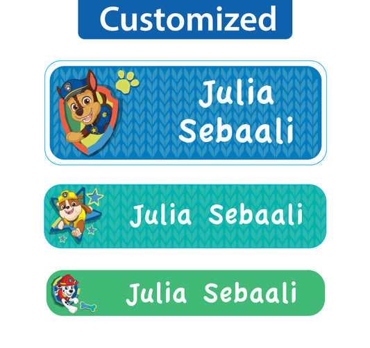 Essmak - Personalised Labels - Paw Patrol Boys- 60pcs