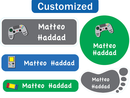 Essmak - Personalised Labels - Nintendo - 60pcs